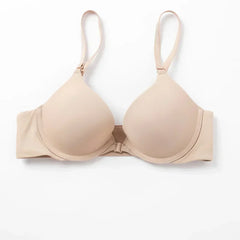 Women Casual Thin Padded Underwire Bra+ Panties Set