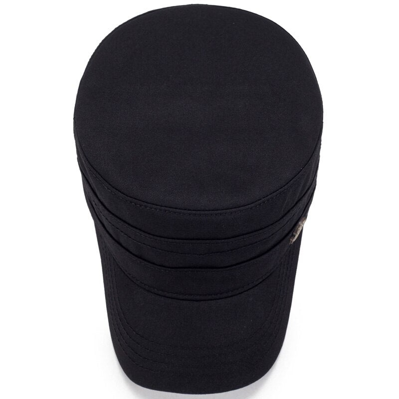 Unisex Military Summer Flat Top Cap