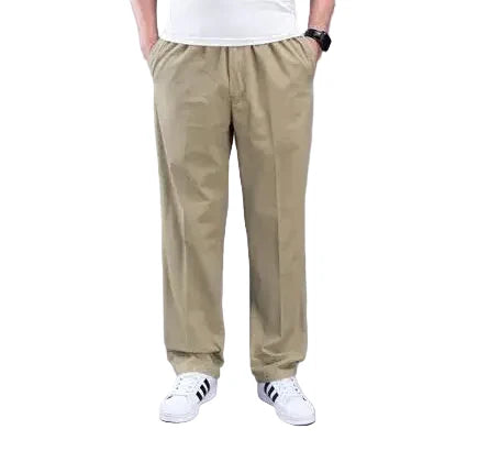 Men Casual Safari Style Cotton Cargo Pants