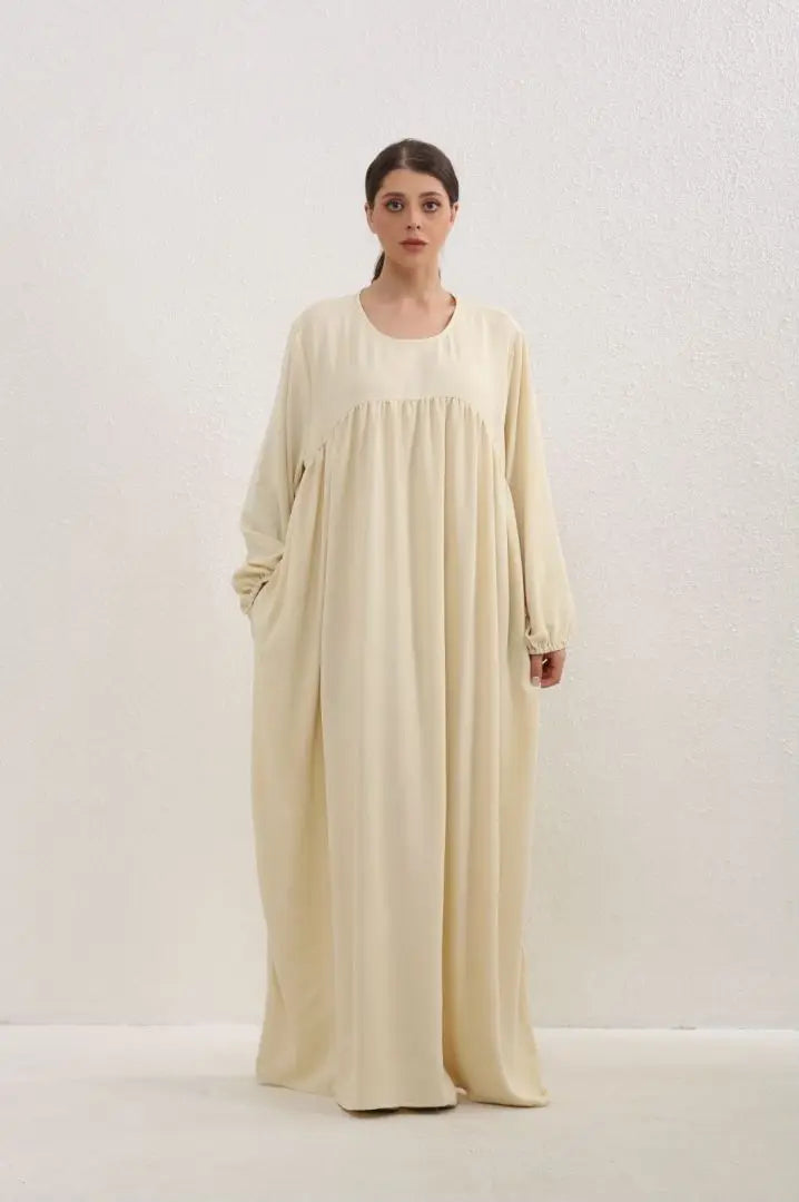 Women Classic Long Sleeve Abaya Dress