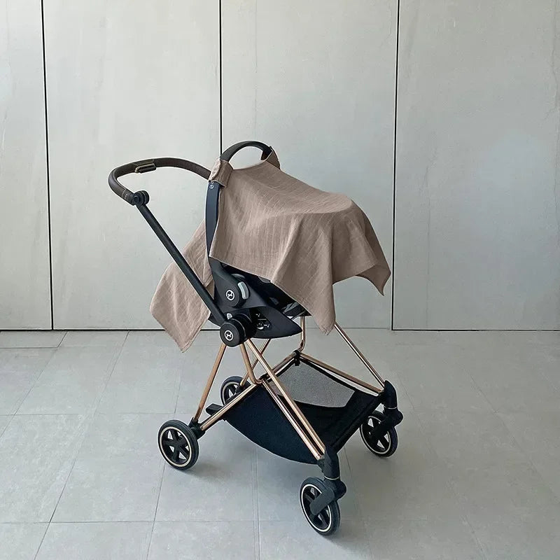 Baby Safety Seat Organic Cotton Sun Shade Windproof Cover