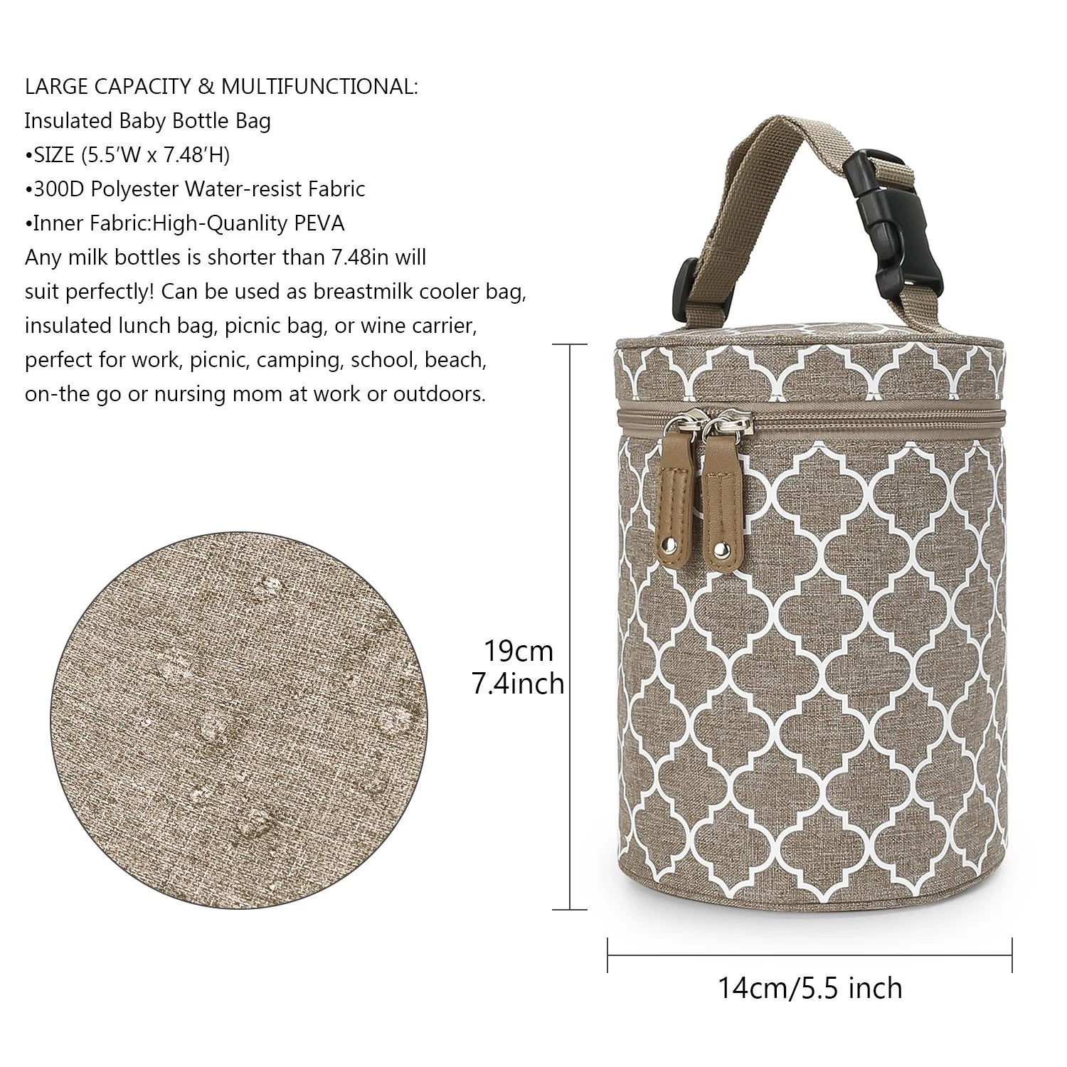 Baby Infant Insulation Feeding Thermal Warmer Bag