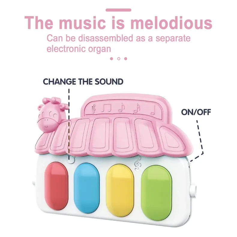 Baby Newborn Toddler Pedal Piano Musical Fitness Gym Play Mat