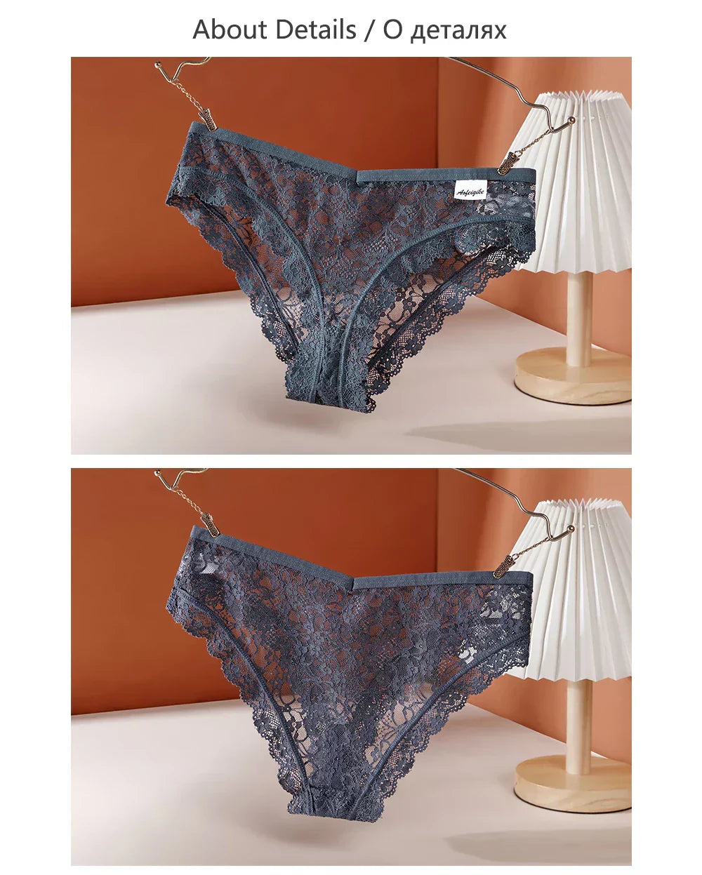 Women Low Rise Panties Transparent Lingerie