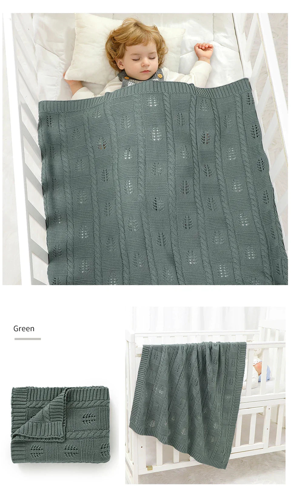 Baby Newborn Swaddle Wrap Knit Blankets