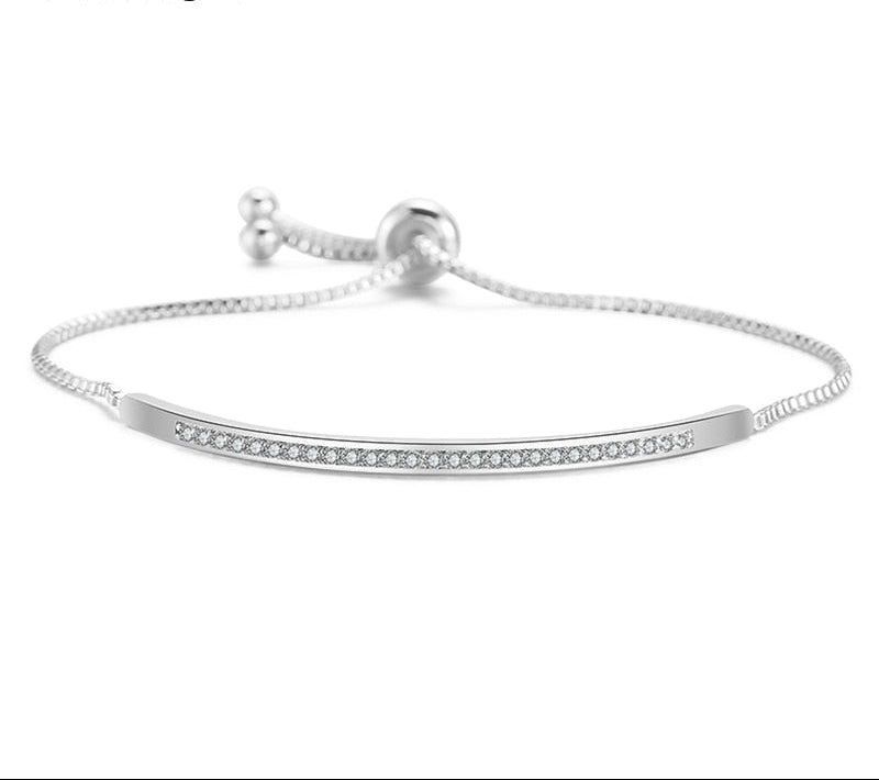 Women Elegant CZ Rose Gold Bracelets
