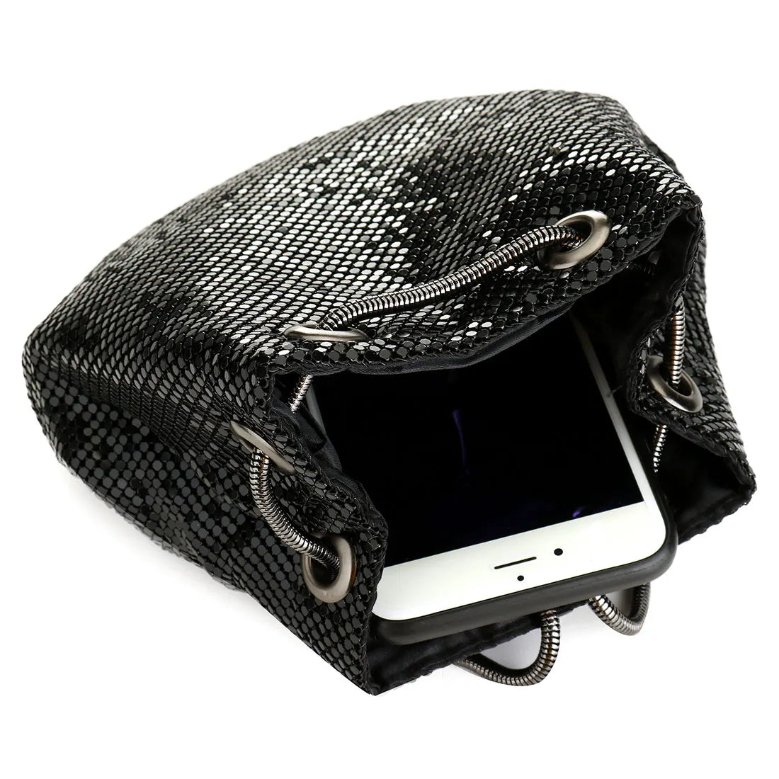 Accessories Women Sequin Evening Bucket Bag