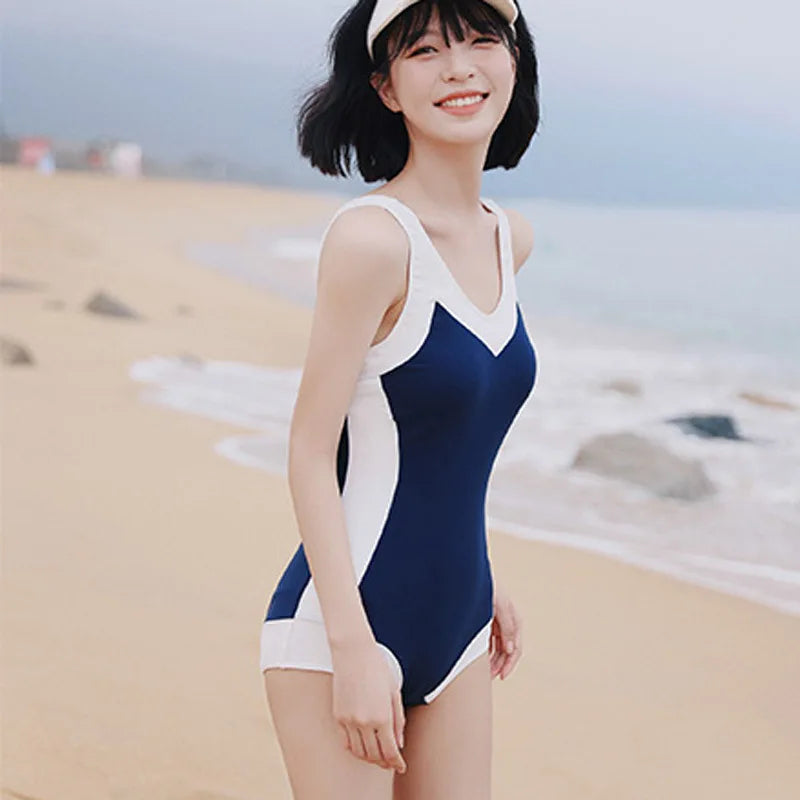 Women Classic Open Back Swimsuit