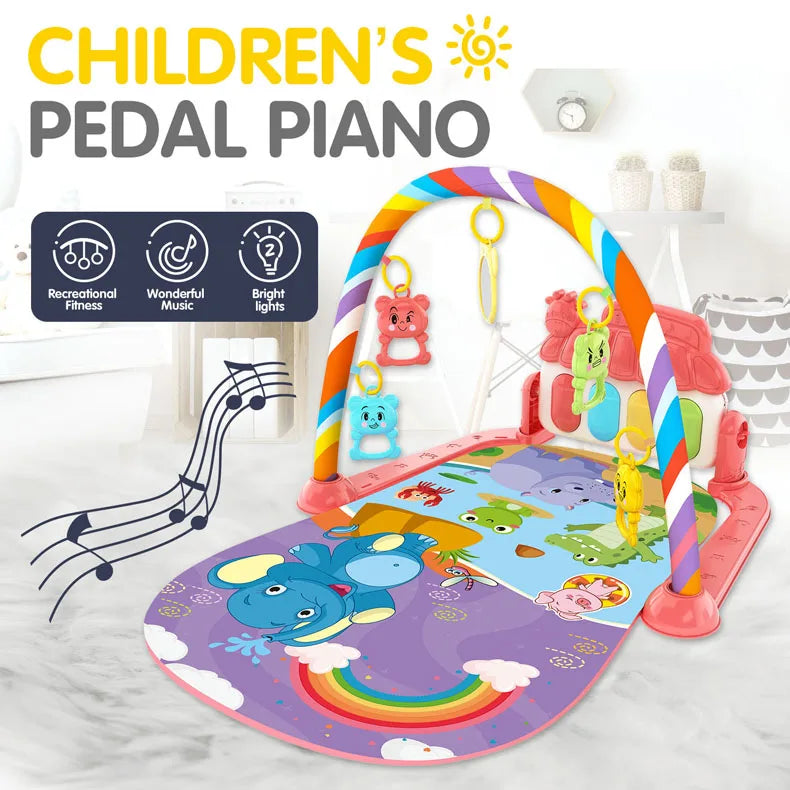 Baby Newborn Toddler Pedal Piano Musical Fitness Gym Play Mat