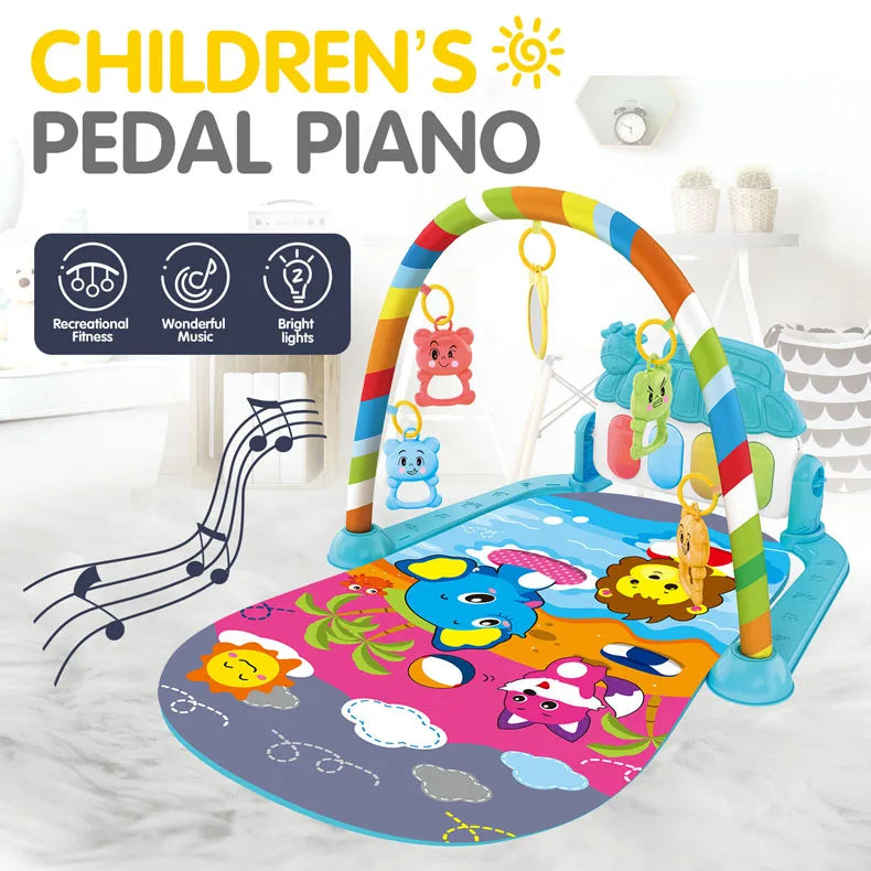 Baby Newborn Toddler Pedal Piano Musical Fitness Gym Play Mat