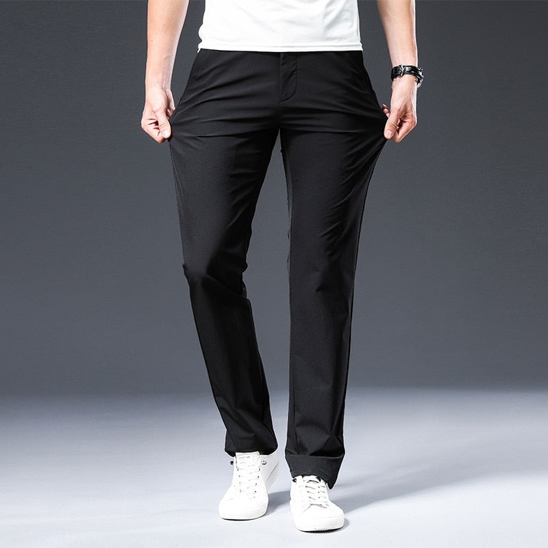 Mens Casual Straight Loose Breathable Pants