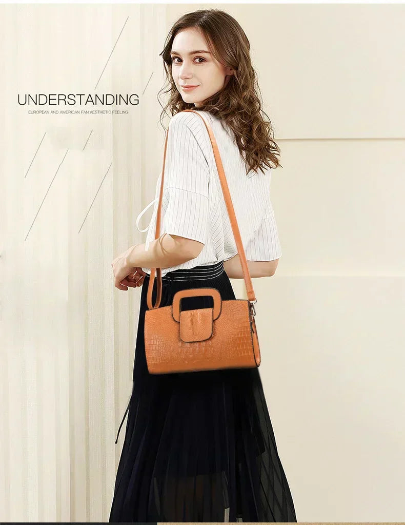 Accessories Women Shoulder PU Leather Handbag