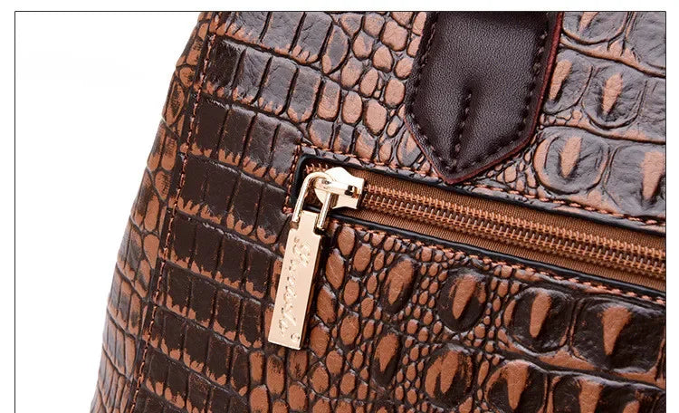 Womens Genuine Crocodile Leather HandBag