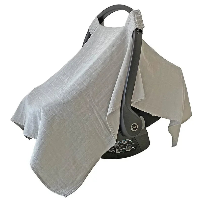 Baby Safety Seat Organic Cotton Sun Shade Windproof Cover