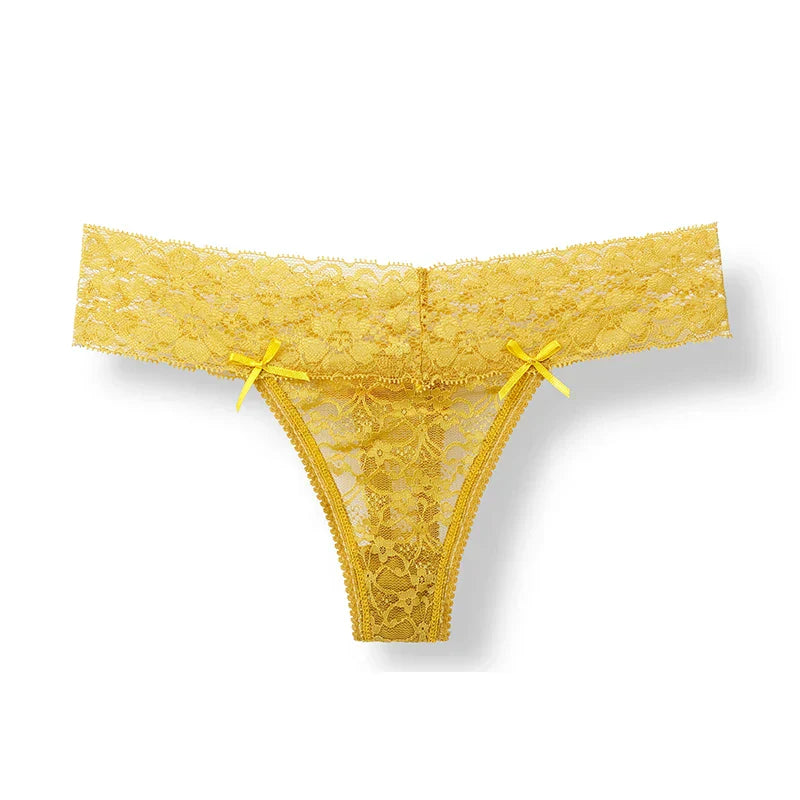 Women Low Rise Panties Transparent Lingerie