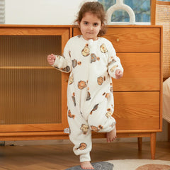 Kids Toddler Winter Zip Up Plush Onesie