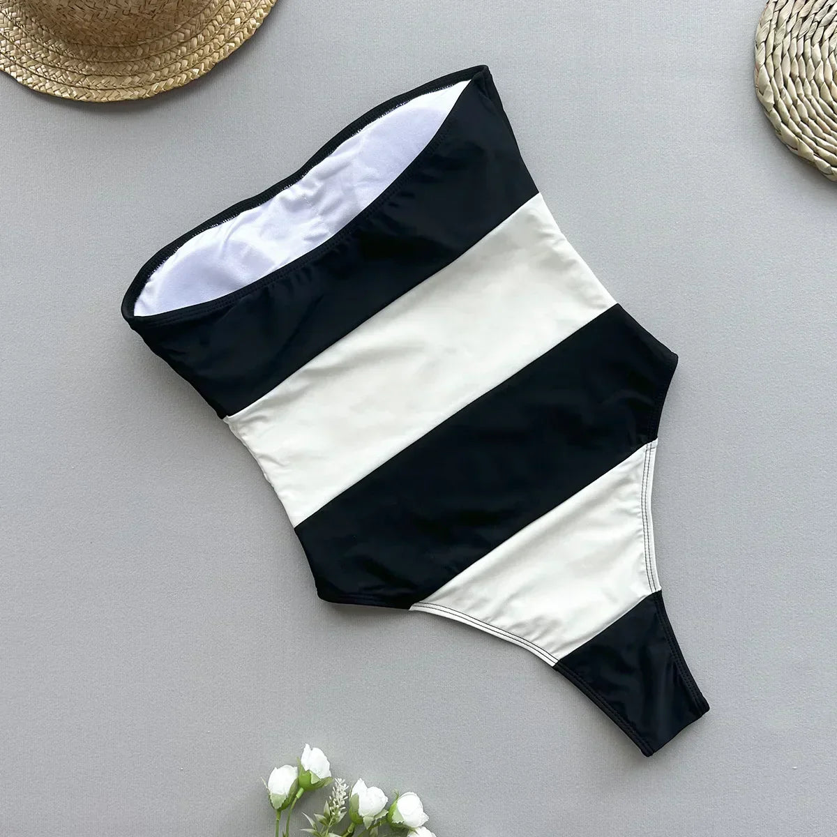 Women Summer Vintage Monokini Bodysuit Bikinis Set