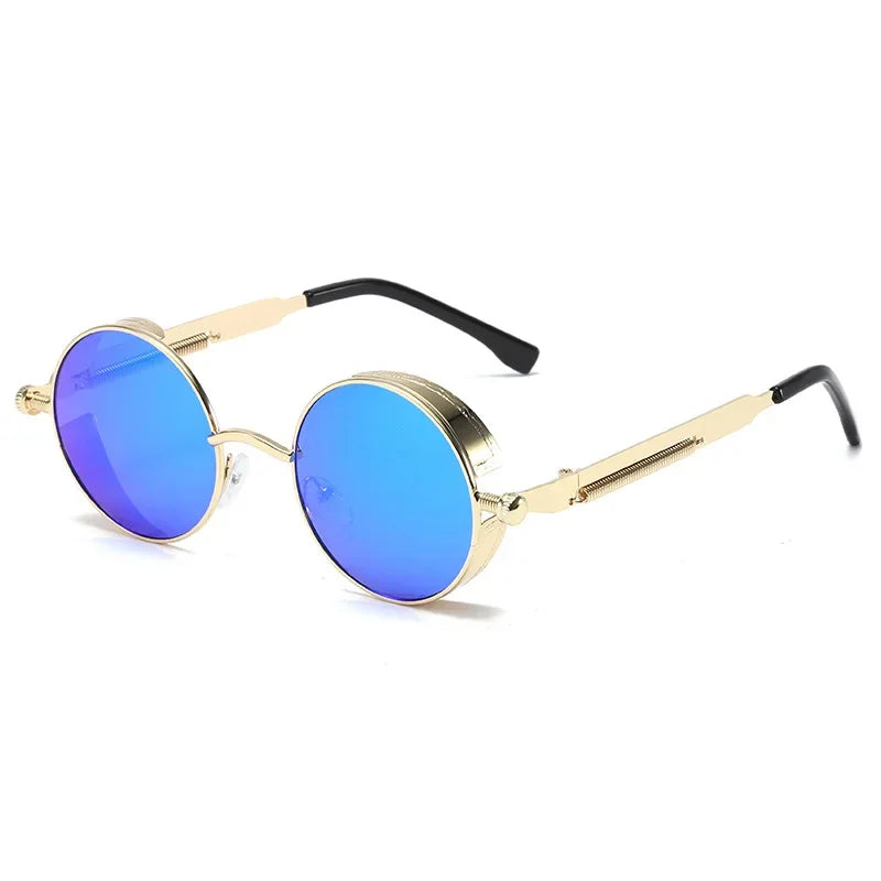 Women Vintage Round Metal Frame Sunglass UV400