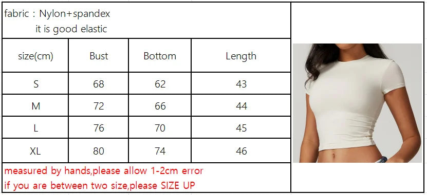 Women Active Fitness Sports Short Sleeve T- Shirt