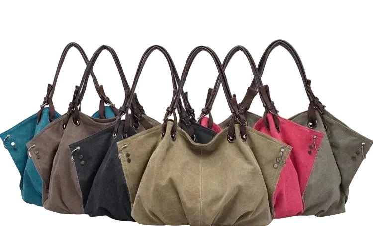 Accessories Women Canvas Large Capacity Shoulder Handbag