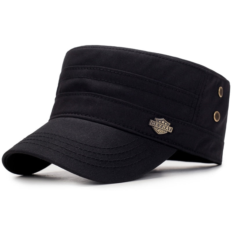 Unisex Military Summer Flat Top Cap