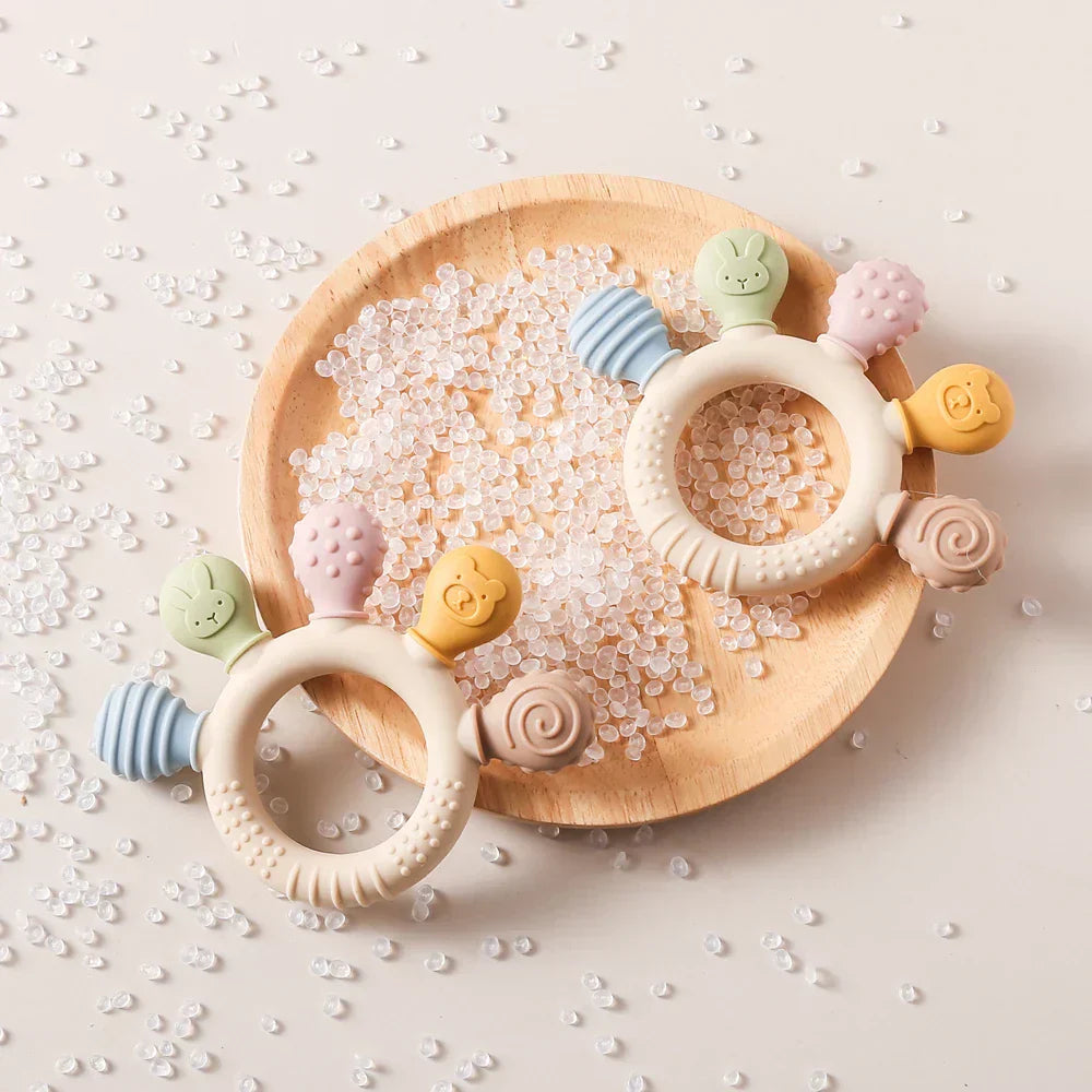 Baby Silicone Animal Soothing Teether Accessories