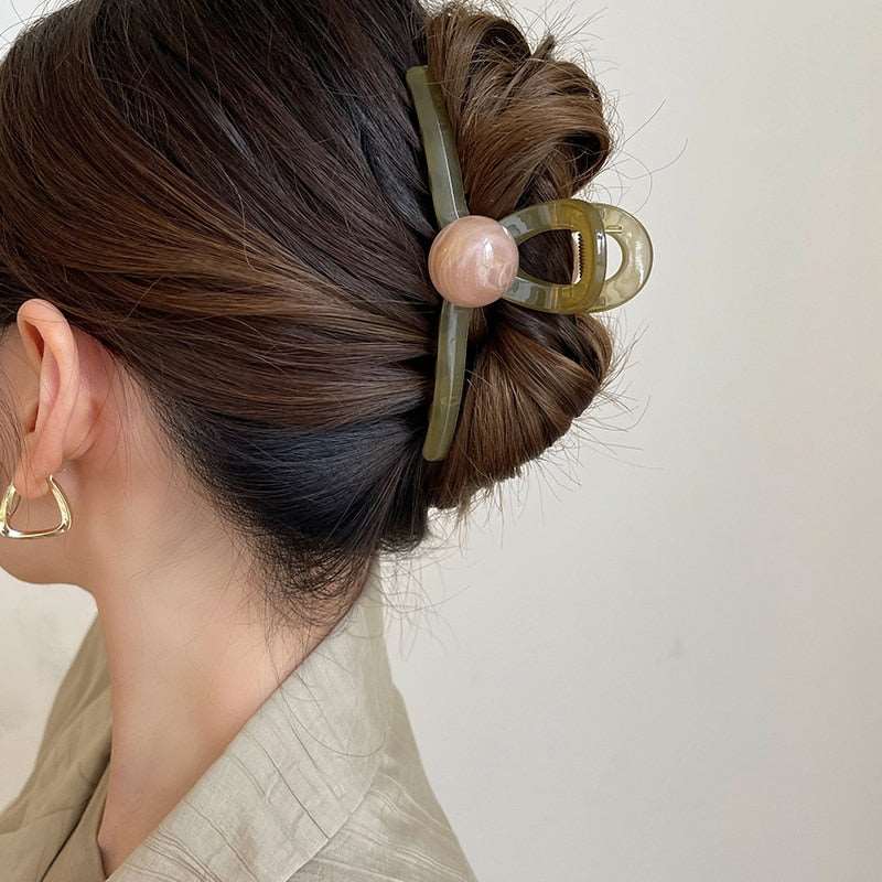 1PC Barrette Hair Clip Claw For Women Acrylic Hairpins Clip Hair Crab Claw Girls Make UP Washing Tool Accessories Decoration