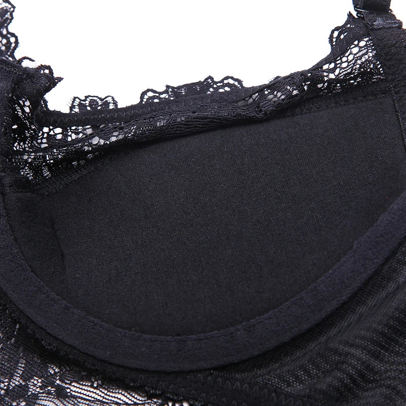 Women 4Pcs Lingerie Sexy Hosiery Set