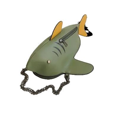 Dazzling Novel Big Shark Design Women Purse and Handbag