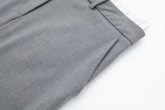 Women Boxer Pleated Straight Slit Skirt