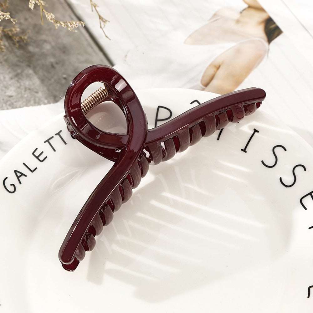 1PC Barrette Hair Clip Claw For Women Acrylic Hairpins Clip Hair Crab Claw Girls Make UP Washing Tool Accessories Decoration