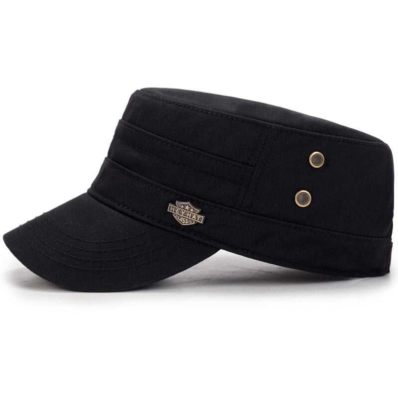 Unisex Military Summer Flat Top Cap
