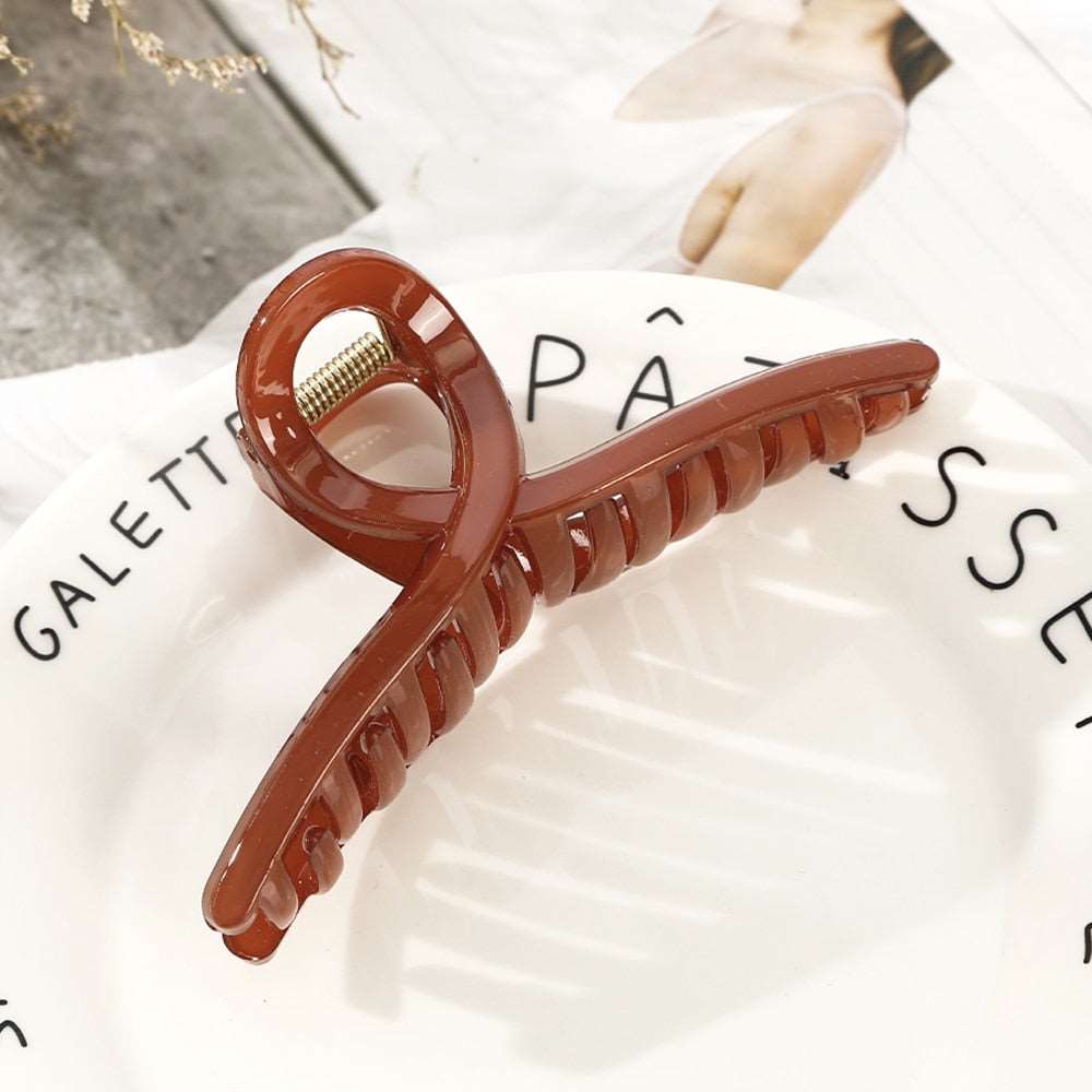 1PC Barrette Hair Clip Claw For Women Acrylic Hairpins Clip Hair Crab Claw Girls Make UP Washing Tool Accessories Decoration