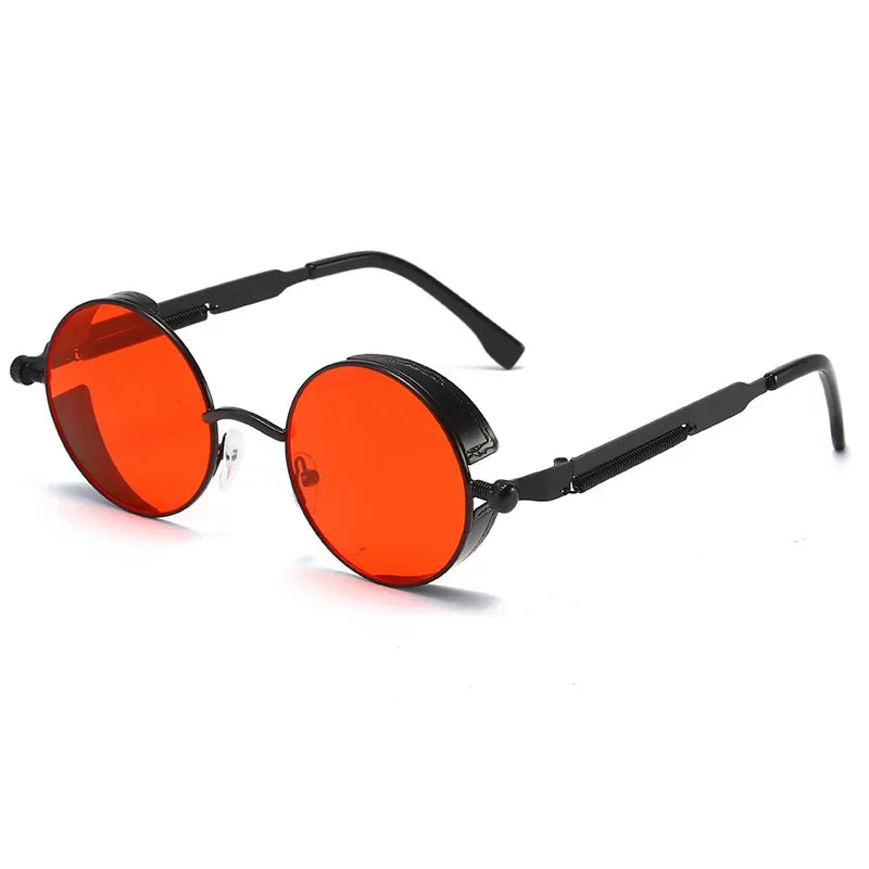 Women Vintage Round Metal Frame Sunglass UV400