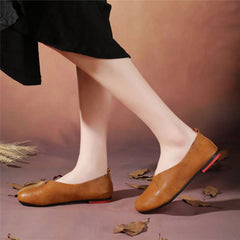 Woman Leather Hand Sewn Loafers