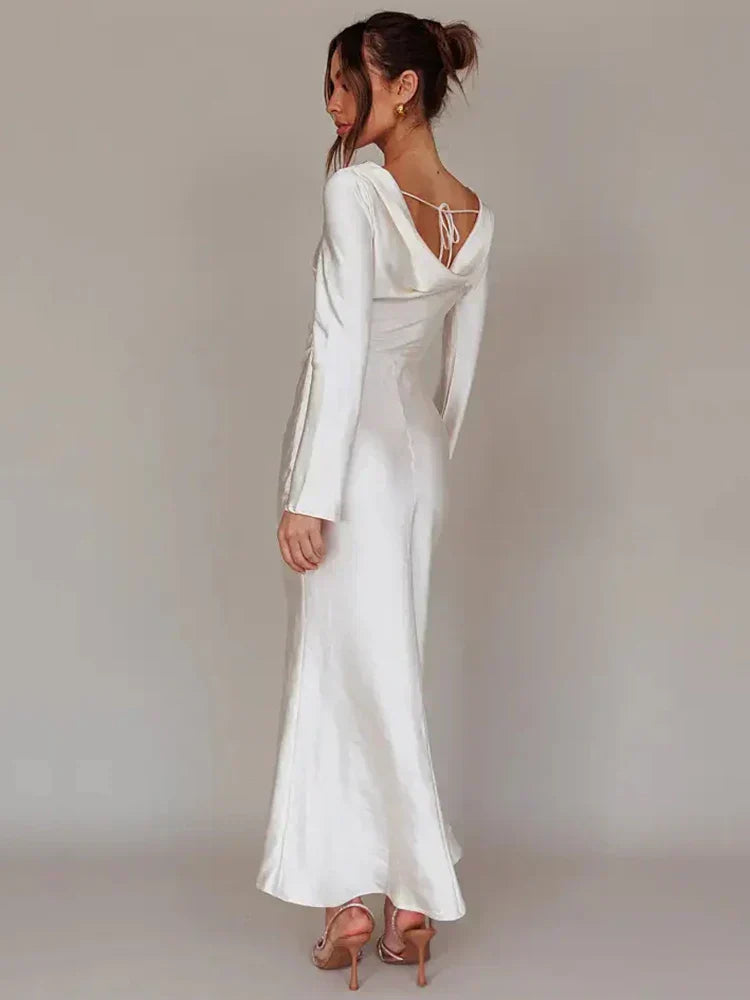 Women Bodycon Long Sleeve Evening Dress