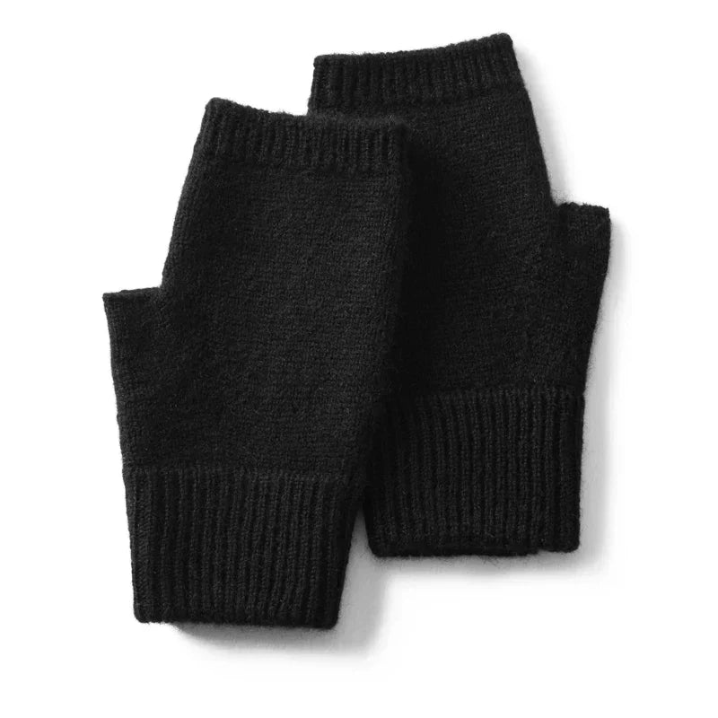 Women 100% Cashmere Knitted Fingerless Thermal Gloves