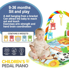 Baby Newborn Toddler Pedal Piano Musical Fitness Gym Play Mat