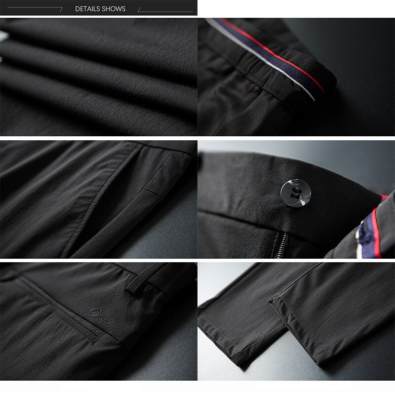 Mens Casual Straight Loose Breathable Pants