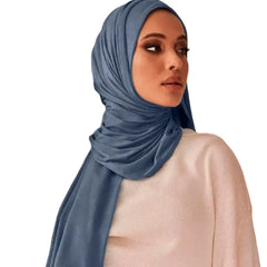 Accessories Women Cotton Jersey Hijab Soft Scarf