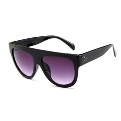 Women Flat Top Style Vintage Sun Glasses