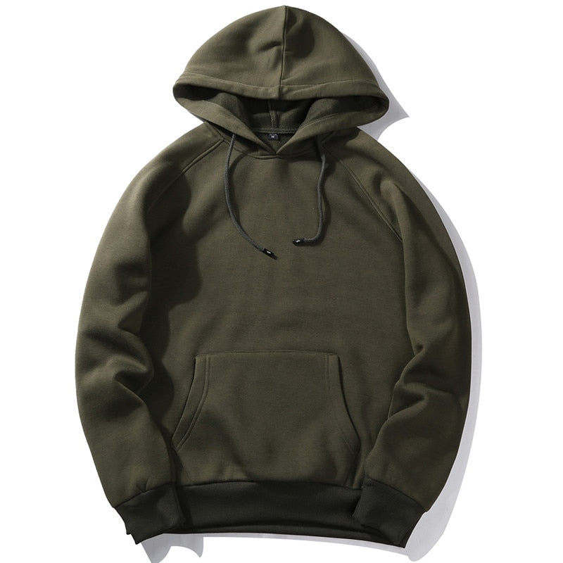Men Fleece Warm Hoodie Sweater