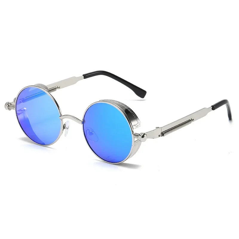 Women Vintage Round Metal Frame Sunglass UV400