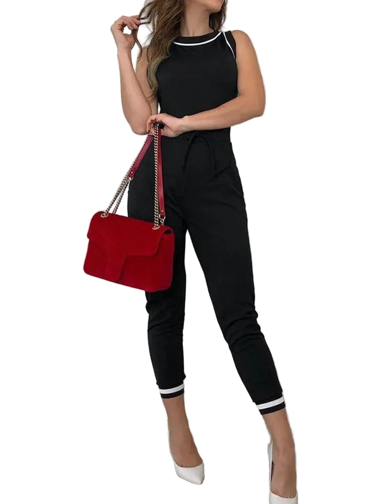 Women Casual Sleeveless Summer Jumpsuit