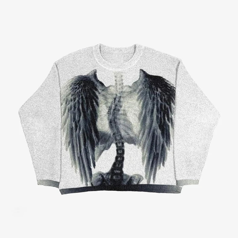 Women Anime Knit Vintage Cashmere Sweater