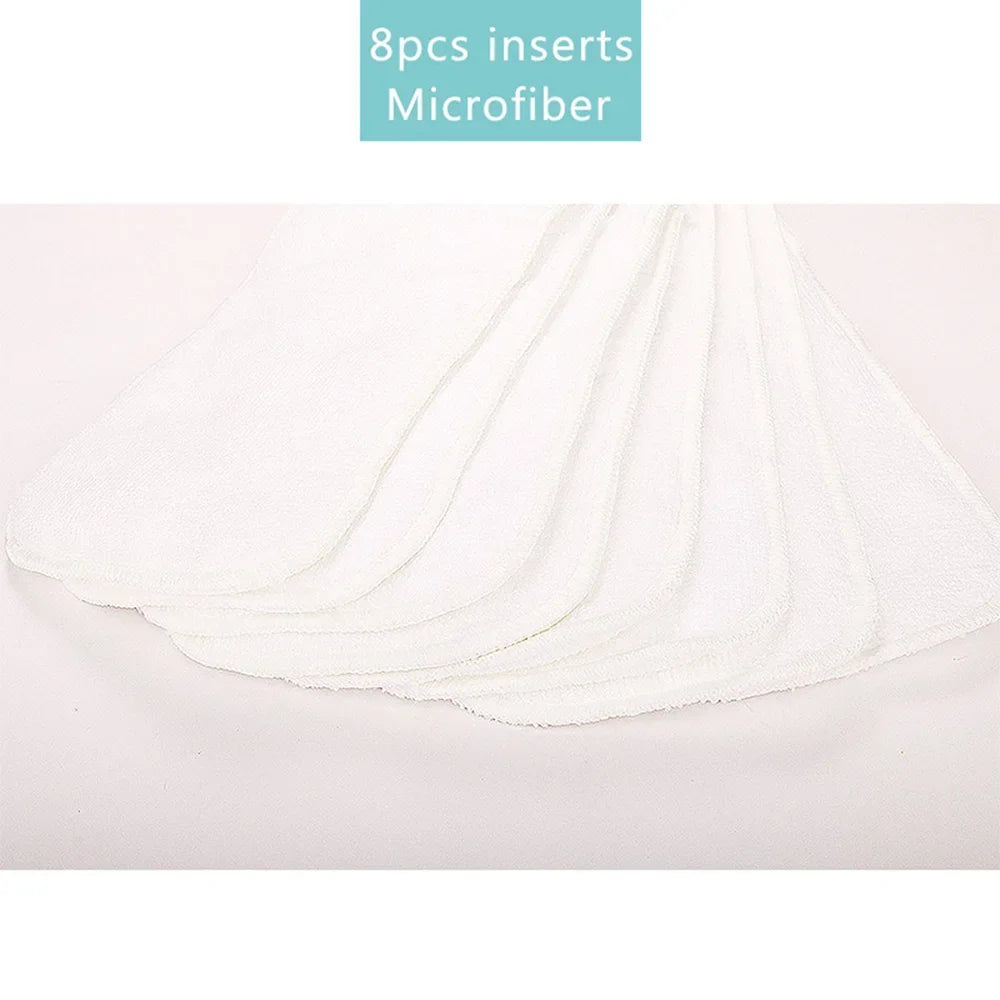 Baby Cloth Diaper Inserts 3 Layers Microfibre Nappy Inserts 35x13.5 cm