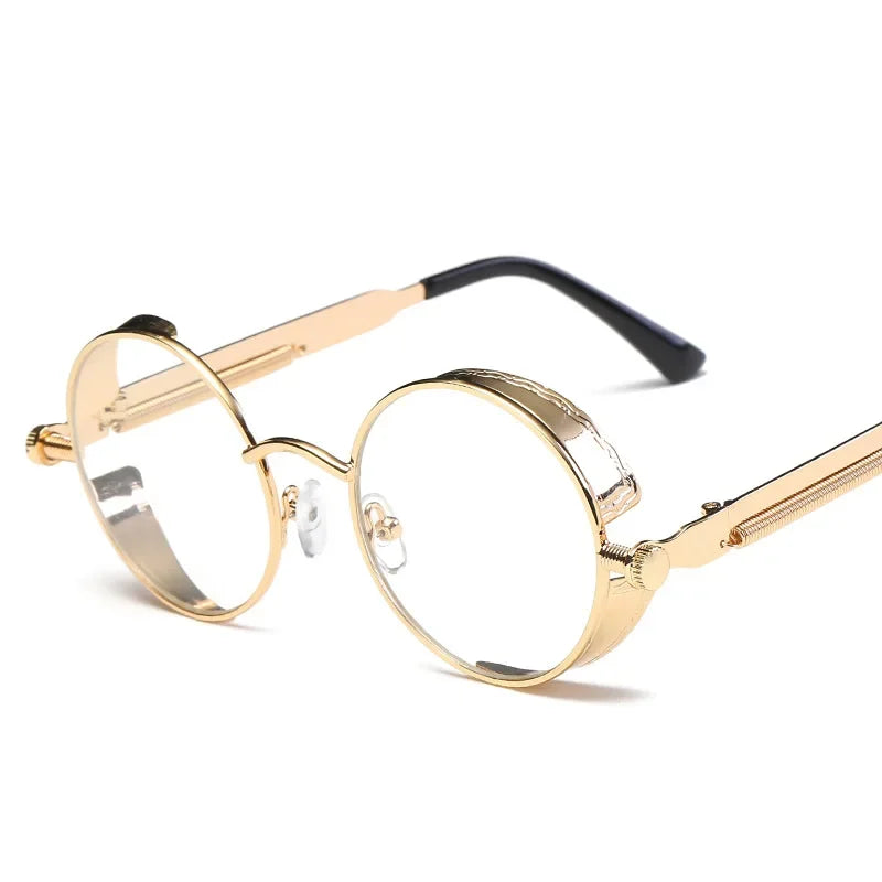 Women Vintage Round Metal Frame Sunglass UV400