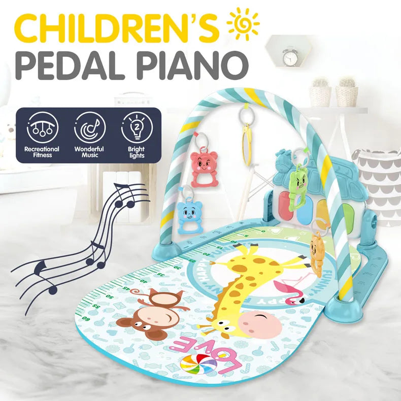 Baby Newborn Toddler Pedal Piano Musical Fitness Gym Play Mat