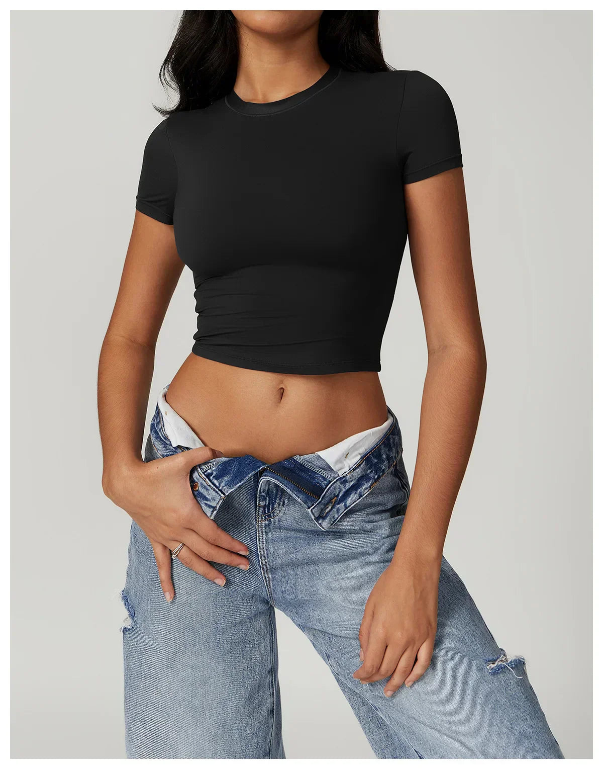 Women Active Fitness Sports Short Sleeve T- Shirt