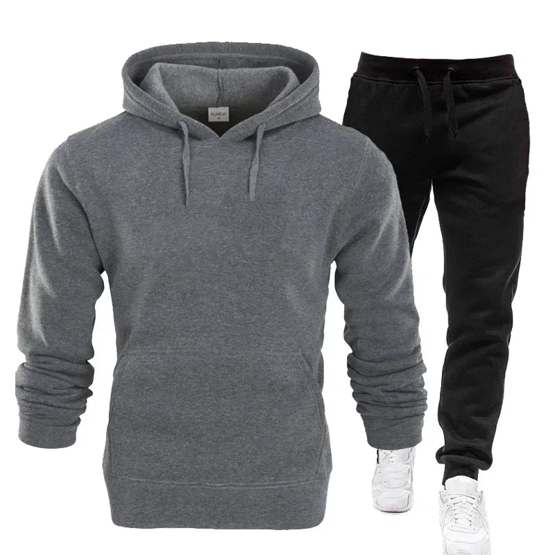 Unisex Fitness Jogger Hoodies and SweatPants Tracksuits
